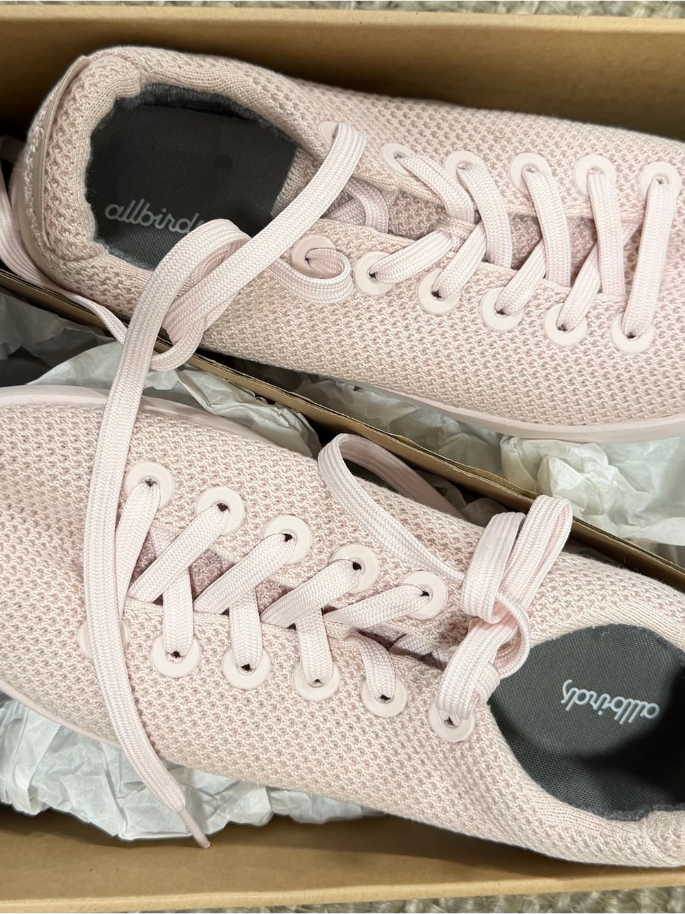Allbirds Pale Pink Tree Runners - Lightweight Casual Sneakers